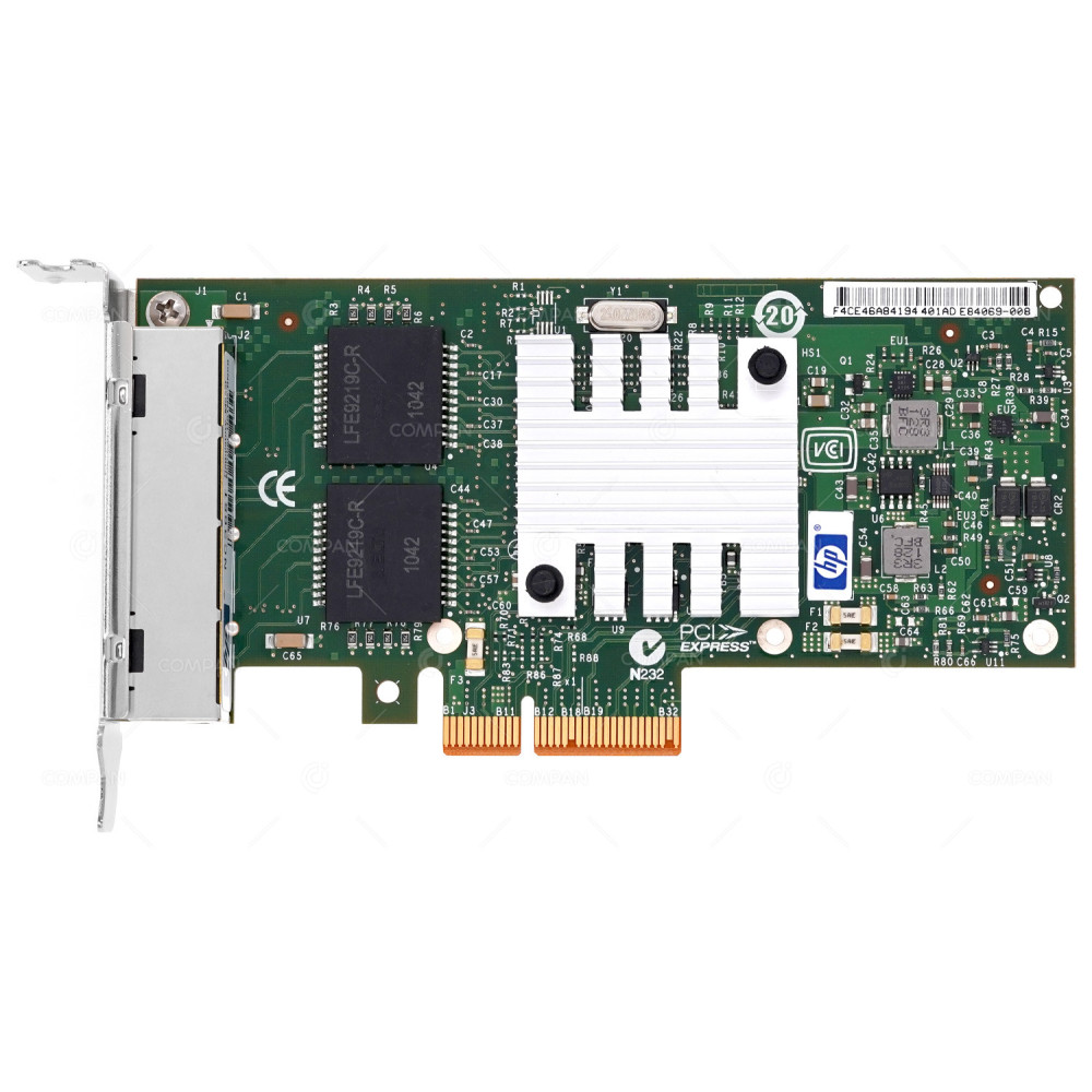 593743-001 LP HP NC365T 4PORT 1GB RJ-45 ADAPTER LOW PROFILE FOR PROLIANT 980 G7